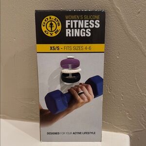 Gold's Gym Women's Silicone Fitness Rings